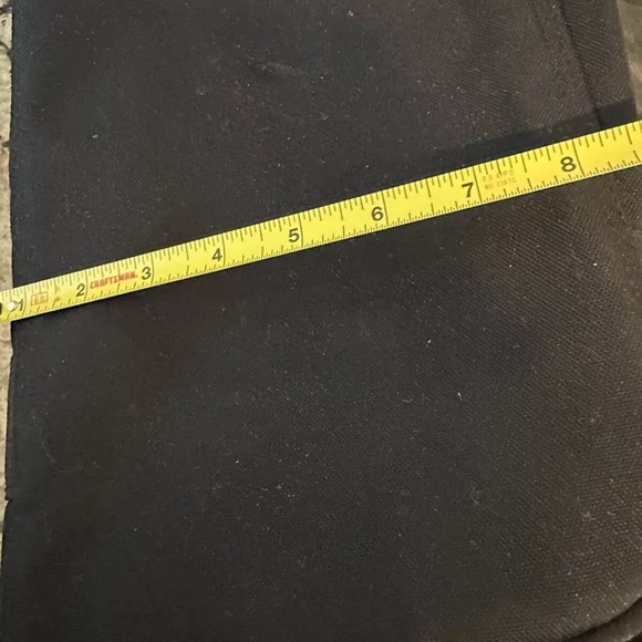 Vintage Eddie Bauer Canvas Leather Duffle Weekender Bag Duffel Gym Pack Carry On - Picture 10 of 12